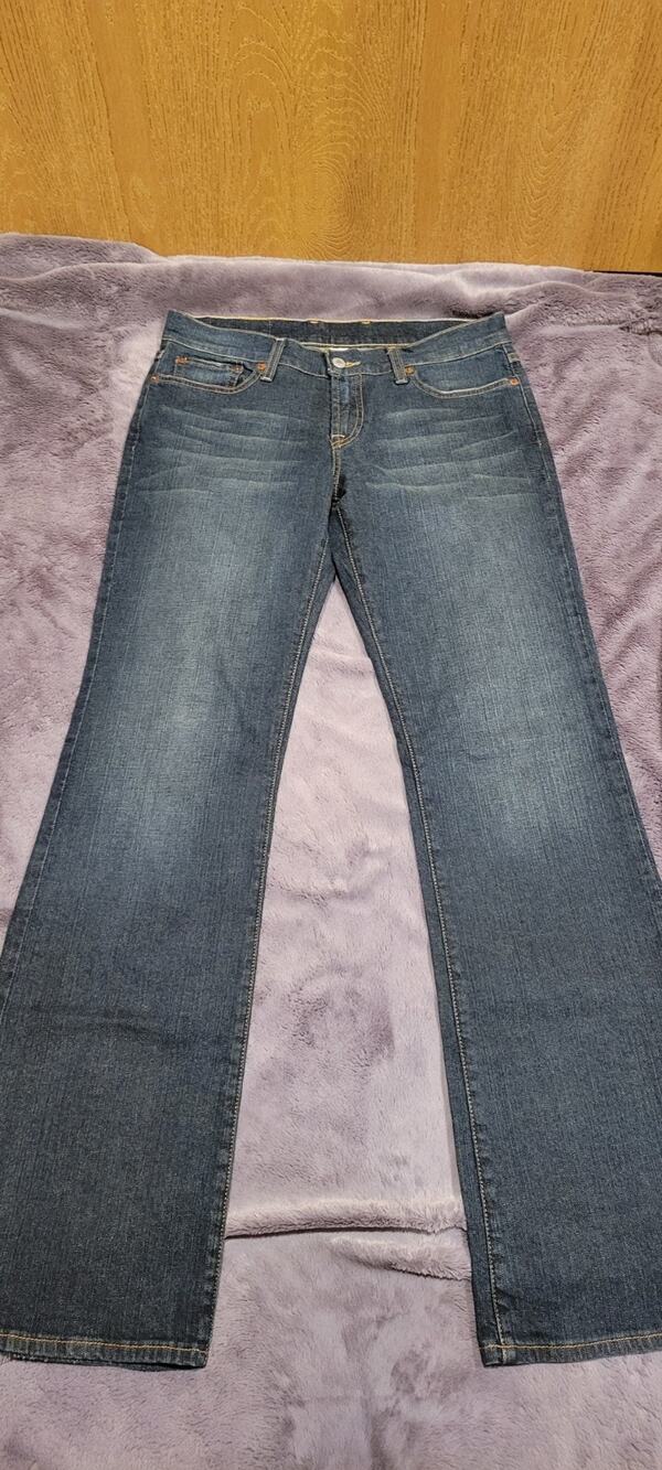 Lucky Brand Dungarees by Gene Montesano Women 29 Midrise Flare Denim Western Y2k